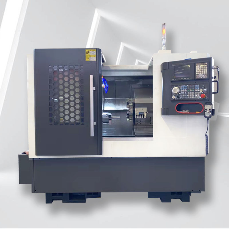 مخرطة CNC عالية الأداء ذات سرير مائل بزاوية 45 درجة TCK50A